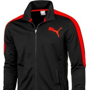 NWOT Puma Black and Red Track Jacket. Inv S2233